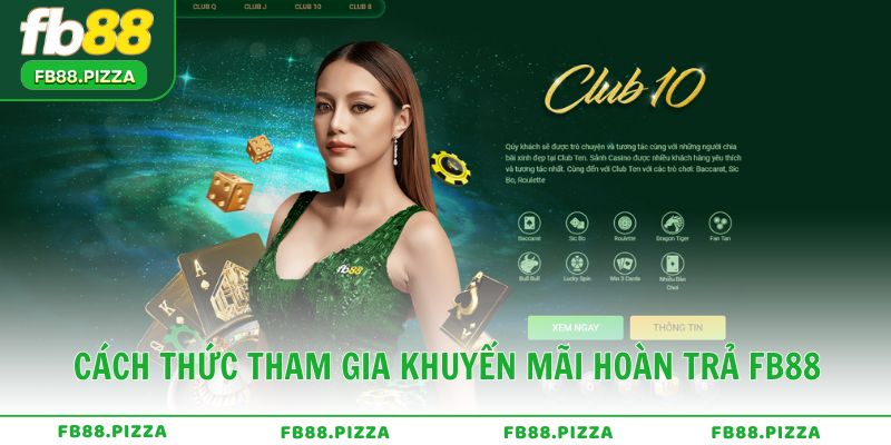 Cách thức tham gia khuyến mãi hoàn trả FB88