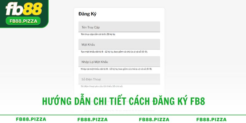 Hướng dẫn chi tiết cách đăng ký FB88 dành cho người mới