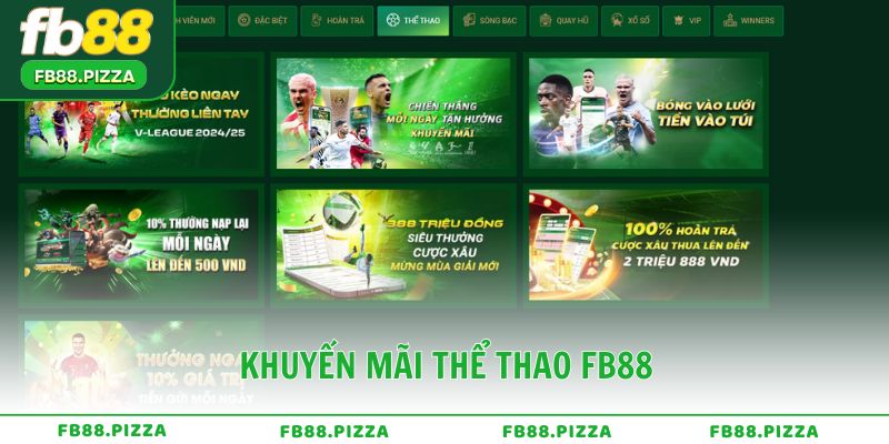 Khuyến mãi thể thao FB88 – Bùng nổ cùng đam mê bóng đá và Esports